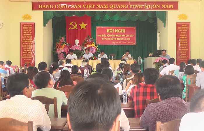 Thạnh Trị: Đại biểu HĐND 3 cấp tiếp xúc cử tri xã Châu Hưng